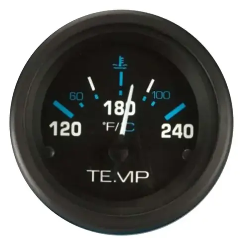 Eclipse Series Water Temperature Gauge Black Eclipse Series Water Temperature Gauge Black