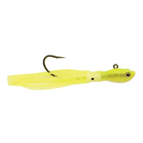 Squid Tail Fishing Jig, 1 oz. Crazy Chartreuse Squid Tail Fishing Jig, 1 oz. Crazy Chartreuse