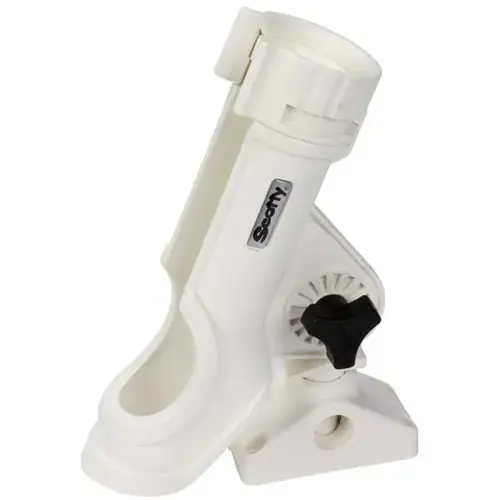 No. 230 Power Lock Rod Holder with Combination Side/Deck Mount, White No. 230 Power Lock Rod Holder with Combination Side/Deck Mount, White
