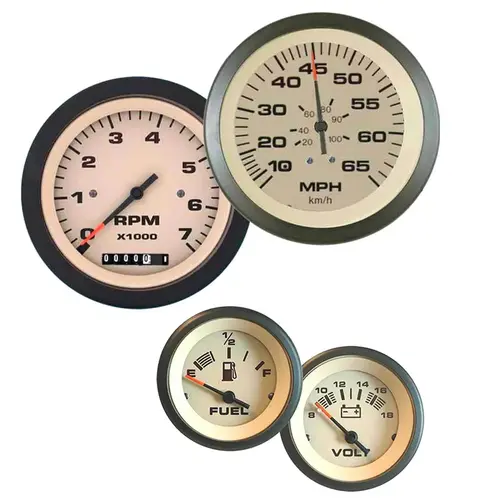 Sahara Series Outboard 4 Gauge Set Tan Sahara Series Outboard 4 Gauge Set Tan
