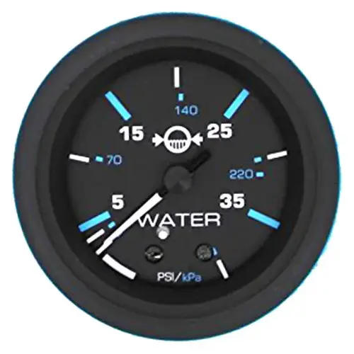 Eclipse Series Water Pressure Gauge Kit, Outboard Black Eclipse Series Water Pressure Gauge Kit, Outboard Black