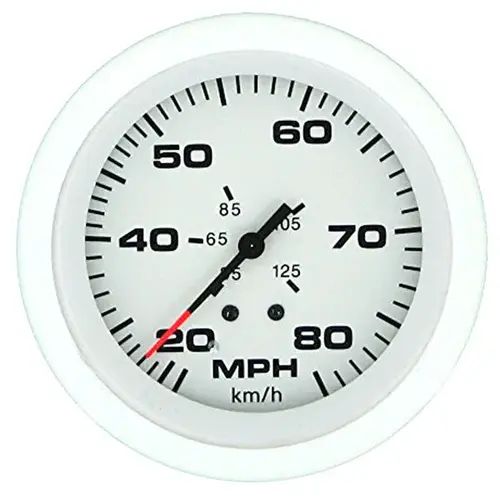 Arctic Series Speedometer Kit, 80 mph White Arctic Series Speedometer Kit, 80 mph White