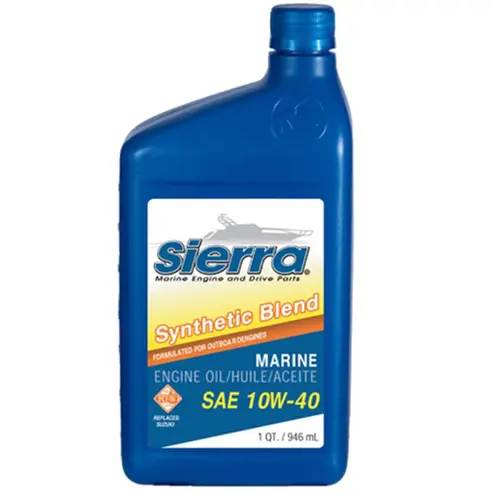 Sierra 10W-40 4 Stroke Synthetic Blend Marine Engine Oil, 1 Quart Sierra 10W-40 4 Stroke Synthetic Blend Marine Engine Oil, 1 Quart