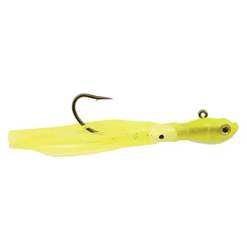 Squid Tail Fishing Jig, 3 oz. Crazy Chartreuse Squid Tail Fishing Jig, 3 oz. Crazy Chartreuse