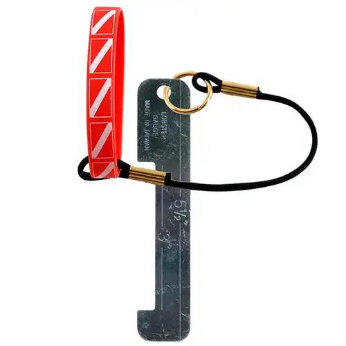 Aluminum Lobster Gauge w/Bungy Wrist Band Aluminum Lobster Gauge w/Bungy Wrist Band