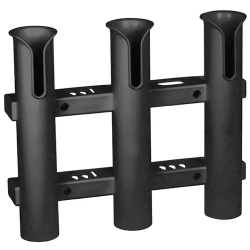 Surface Mount 3 Rod Holder Black Surface Mount 3 Rod Holder Black