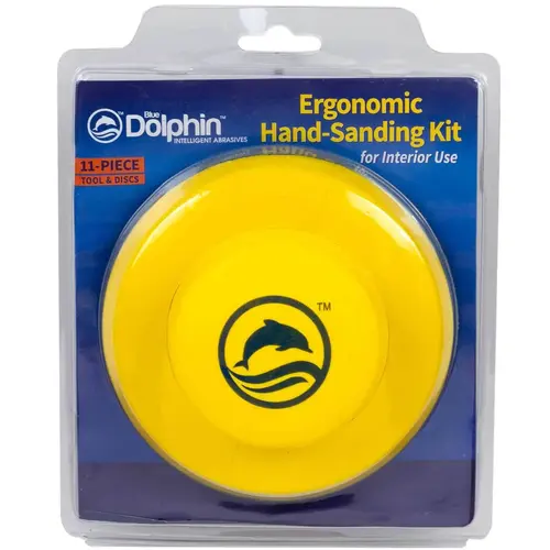 11 Piece Ergonomic Hand-Sanding Discs Yellow 11 Piece Ergonomic Hand-Sanding Discs Yellow