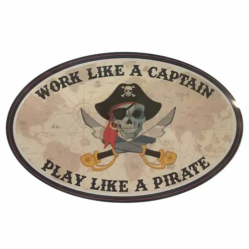 Work Like A Captain Removable/Restickable Boat Sticker Work Like A Captain Removable/Restickable Boat Sticker