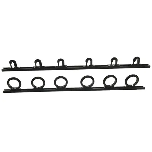 2 ft Trac-A-Rod Fishing Rod Rack, Holds 6 Rods Black 2 ft Trac-A-Rod Fishing Rod Rack, Holds 6 Rods Black