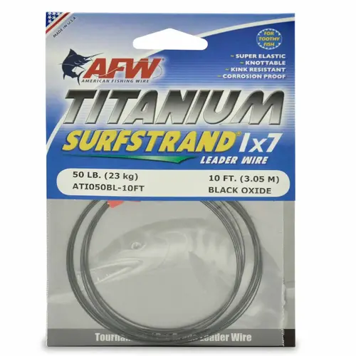 Titanium Surfstrand, Bare 1x7 Leader Wire Titanium Surfstrand, Bare 1x7 Leader Wire