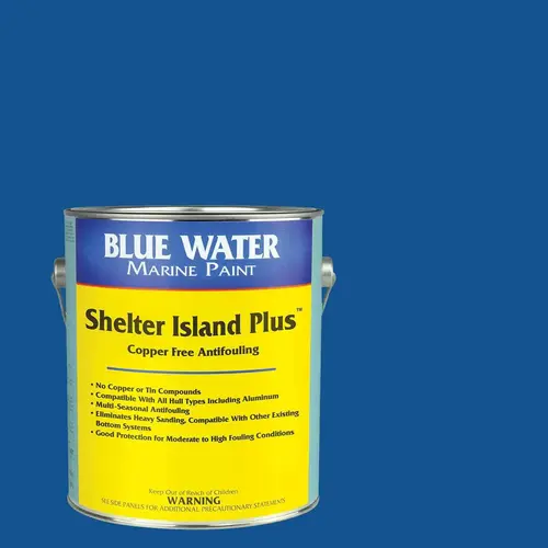 Shelter Island Plus Bottom Paint, Deep Blue, Quart Shelter Island Plus Bottom Paint, Deep Blue, Quart