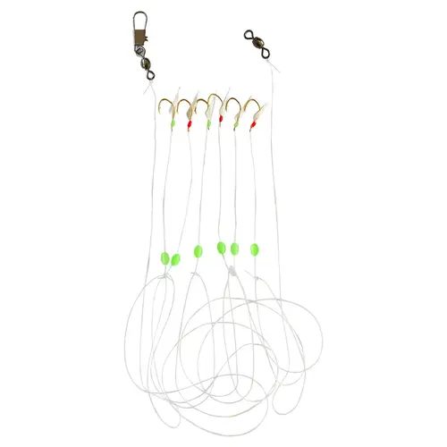 Sabiki #6 Mono Red/Green Saltwater Rig Sabiki #6 Mono Red/Green Saltwater Rig