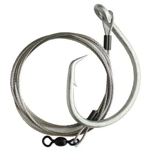 Inline Circle Hook 18/0 Saltwater Rig Natural Inline Circle Hook 18/0 Saltwater Rig Natural