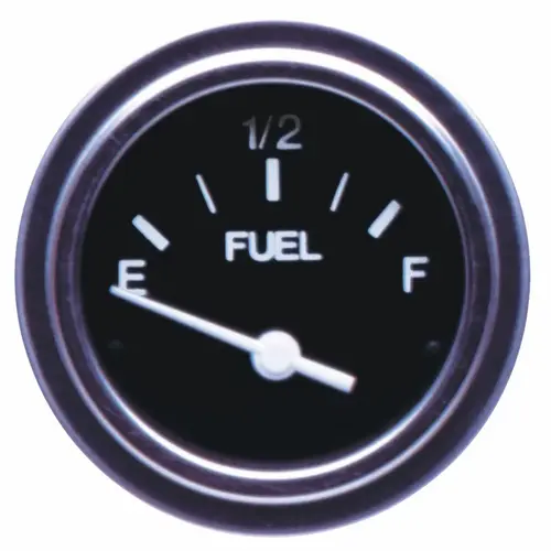 Heavy-Duty Series Fuel Gauge, Sender Required Black Heavy-Duty Series Fuel Gauge, Sender Required Black
