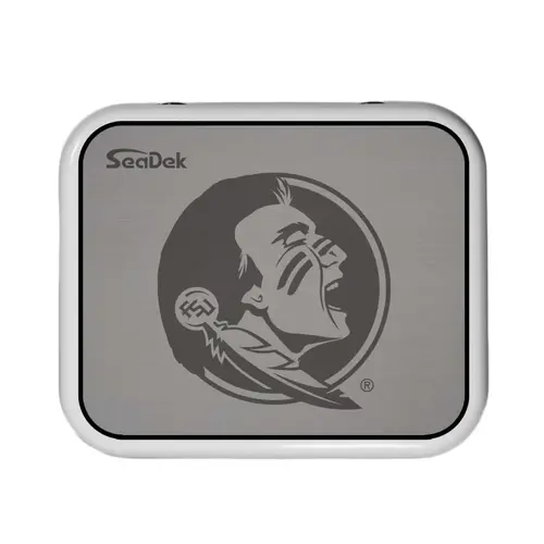 SeaDek Cooler Pad - Collegiate Collection - Fits YETI Roadie 24 - Storm Gray / Black, Florida State University SeaDek Cooler Pad - Collegiate Collection - Fits YETI Roadie 24 - Storm Gray / Black, Florida State University