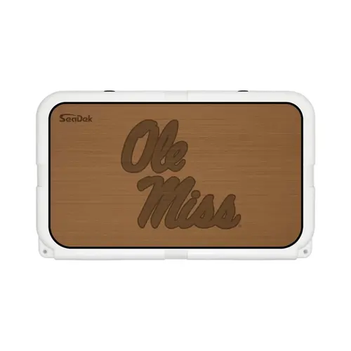 SeaDek Cooler Pad - Collegiate Collection - Fits YETI Tundra 45 - Mocha / Black, University of Mississippi SeaDek Cooler Pad - Collegiate Collection - Fits YETI Tundra 45 - Mocha / Black, University of Mississippi