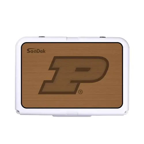 SeaDek Cooler Pad - Collegiate Collection - Fits RTIC 20 - Mocha / Black, Purdue University SeaDek Cooler Pad - Collegiate Collection - Fits RTIC 20 - Mocha / Black, Purdue University