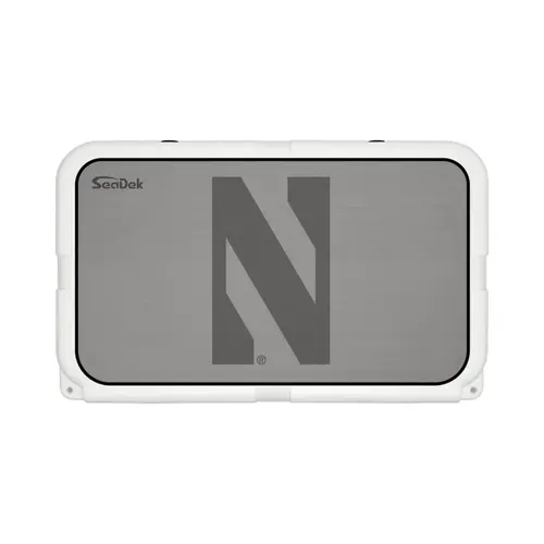 SeaDek Cooler Pad - Collegiate Collection - Fits YETI Tundra 45 - Storm Gray / Black, Northwestern University SeaDek Cooler Pad - Collegiate Collection - Fits YETI Tundra 45 - Storm Gray / Black, Northwestern University