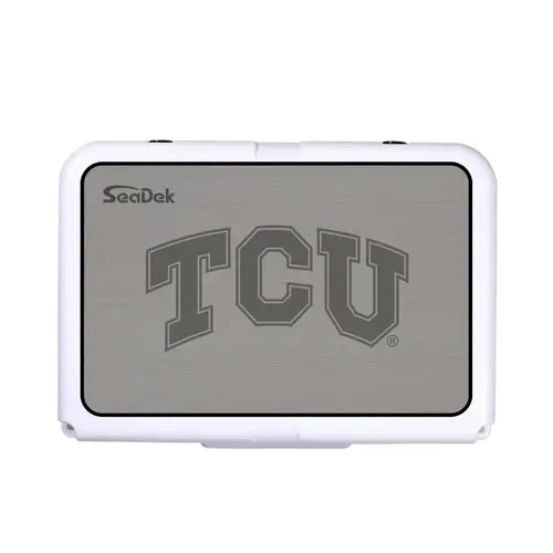 SeaDek Cooler Pad - Collegiate Collection - Fits RTIC 20 - Storm Gray / Black, Texas Christian University SeaDek Cooler Pad - Collegiate Collection - Fits RTIC 20 - Storm Gray / Black, Texas Christian University