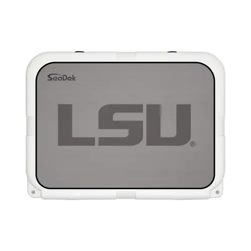 SeaDek Cooler Pad - Collegiate Collection - Fits YETI Tundra 35 - Storm Gray / Black, LSU SeaDek Cooler Pad - Collegiate Collection - Fits YETI Tundra 35 - Storm Gray / Black, LSU