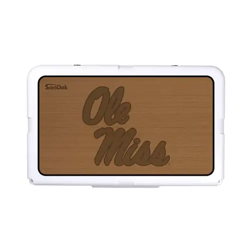 SeaDek Cooler Pad - Collegiate Collection - Fits RTIC 45 - Mocha / Black, University of Mississippi SeaDek Cooler Pad - Collegiate Collection - Fits RTIC 45 - Mocha / Black, University of Mississippi