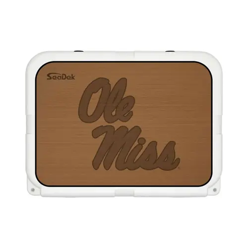 SeaDek Cooler Pad - Collegiate Collection - Fits YETI Tundra 35 - Mocha / Black, University of Mississippi SeaDek Cooler Pad - Collegiate Collection - Fits YETI Tundra 35 - Mocha / Black, University of Mississippi