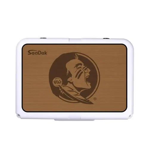 SeaDek Cooler Pad - Collegiate Collection - Fits RTIC 20 - Mocha / Black, Florida State University SeaDek Cooler Pad - Collegiate Collection - Fits RTIC 20 - Mocha / Black, Florida State University