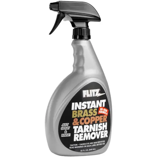 Flitz Instant Brass & Copper Tarnish Remover, 32oz. Flitz Instant Brass & Copper Tarnish Remover, 32oz.