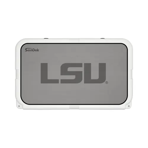 SeaDek Cooler Pad - Collegiate Collection - Fits YETI Tundra 45 - Storm Gray / Black, LSU SeaDek Cooler Pad - Collegiate Collection - Fits YETI Tundra 45 - Storm Gray / Black, LSU