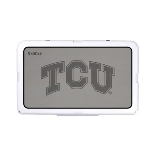 SeaDek Cooler Pad - Collegiate Collection - Fits RTIC 45 - Storm Gray / Black, Texas Christian University SeaDek Cooler Pad - Collegiate Collection - Fits RTIC 45 - Storm Gray / Black, Texas Christian University