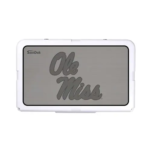 SeaDek Cooler Pad - Collegiate Collection - Fits RTIC 45 - Storm Gray / Black, University of Mississippi SeaDek Cooler Pad - Collegiate Collection - Fits RTIC 45 - Storm Gray / Black, University of Mississippi