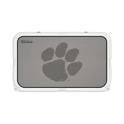 SeaDek Cooler Pad - Collegiate Collection - Fits YETI Tundra 45 - Storm Gray / Black, Clemson SeaDek Cooler Pad - Collegiate Collection - Fits YETI Tundra 45 - Storm Gray / Black, Clemson