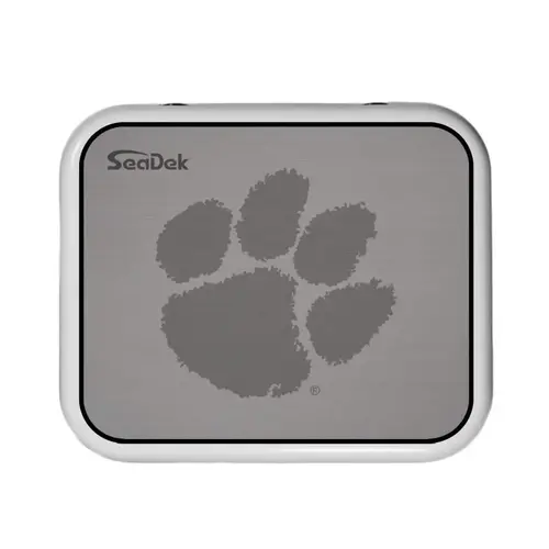 SeaDek Cooler Pad - Collegiate Collection - Fits YETI Roadie 24 - Storm Gray / Black, Clemson SeaDek Cooler Pad - Collegiate Collection - Fits YETI Roadie 24 - Storm Gray / Black, Clemson