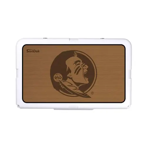 SeaDek Cooler Pad - Collegiate Collection - Fits RTIC 45 - Mocha / Black, Florida State University SeaDek Cooler Pad - Collegiate Collection - Fits RTIC 45 - Mocha / Black, Florida State University