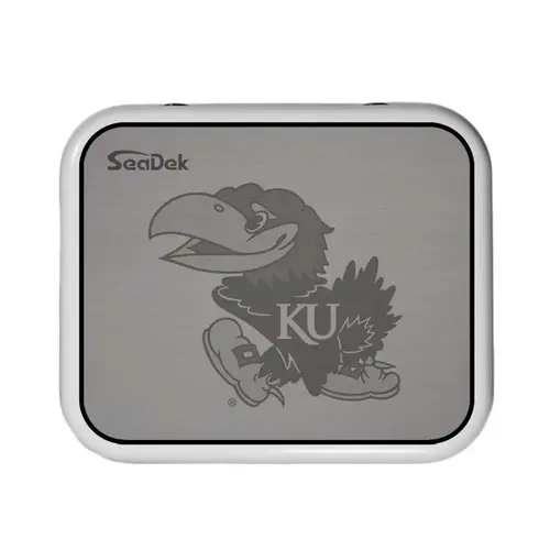 SeaDek Cooler Pad - Collegiate Collection - Fits YETI Roadie 24 - Storm Gray / Black, University of Kansas SeaDek Cooler Pad - Collegiate Collection - Fits YETI Roadie 24 - Storm Gray / Black, University of Kansas