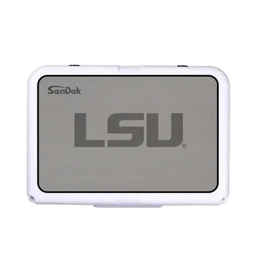 SeaDek Cooler Pad - Collegiate Collection - Fits RTIC 20 - Storm Gray / Black, LSU SeaDek Cooler Pad - Collegiate Collection - Fits RTIC 20 - Storm Gray / Black, LSU