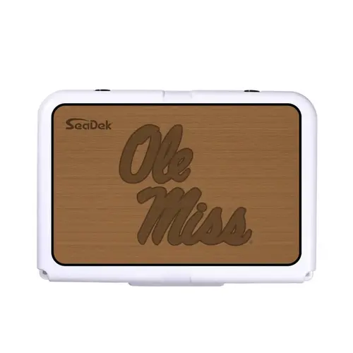 SeaDek Cooler Pad - Collegiate Collection - Fits RTIC 20 - Mocha / Black, University of Mississippi SeaDek Cooler Pad - Collegiate Collection - Fits RTIC 20 - Mocha / Black, University of Mississippi