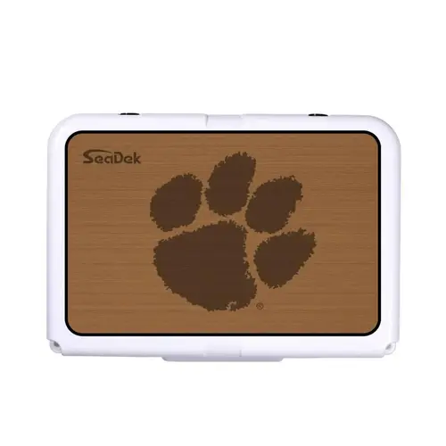 SeaDek Cooler Pad - Collegiate Collection - Fits RTIC 20 - Mocha / Black, Clemson SeaDek Cooler Pad - Collegiate Collection - Fits RTIC 20 - Mocha / Black, Clemson