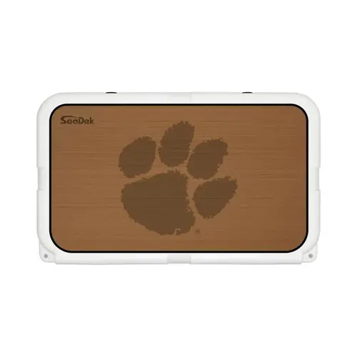 SeaDek Cooler Pad - Collegiate Collection - Fits YETI Tundra 45 - Mocha / Black, Clemson SeaDek Cooler Pad - Collegiate Collection - Fits YETI Tundra 45 - Mocha / Black, Clemson