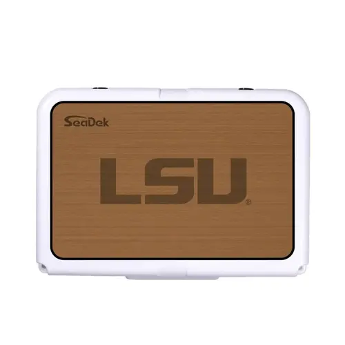SeaDek Cooler Pad - Collegiate Collection - Fits RTIC 20 - Mocha / Black, LSU SeaDek Cooler Pad - Collegiate Collection - Fits RTIC 20 - Mocha / Black, LSU