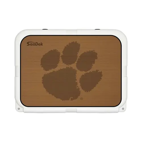 SeaDek Cooler Pad - Collegiate Collection - Fits YETI Tundra 35 - Mocha / Black, Clemson SeaDek Cooler Pad - Collegiate Collection - Fits YETI Tundra 35 - Mocha / Black, Clemson