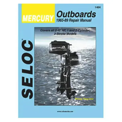 Repair Manual - Mercury Outboards, 1965-1989, 1, 2cyl. models, 2-40HP Repair Manual - Mercury Outboards, 1965-1989, 1, 2cyl. models, 2-40HP