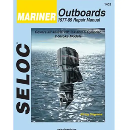 Repair Manual - Mariner Outboards, 1977-1989, 3, 4 and 6 Cylinder models, 45-220HP Repair Manual - Mariner Outboards, 1977-1989, 3, 4 and 6 Cylinder models, 45-220HP