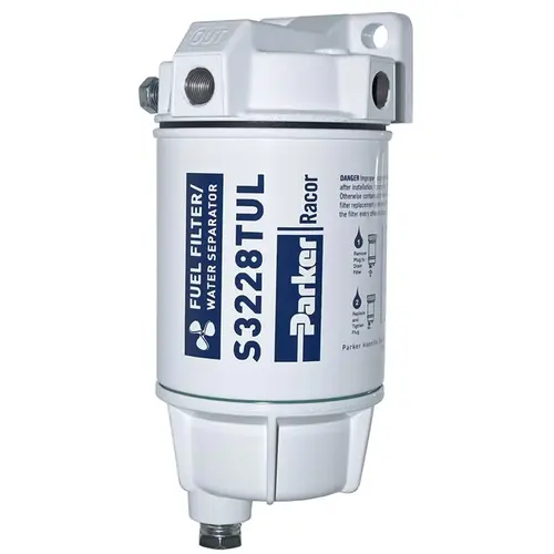 320R-RAC-02 Spin-On Fuel Filter/Water Separator with Metal Bowl 320R-RAC-02 Spin-On Fuel Filter/Water Separator with Metal Bowl