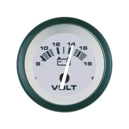 Driftwood Series Voltmeter Gauge, 8-18V Gray Driftwood Series Voltmeter Gauge, 8-18V Gray