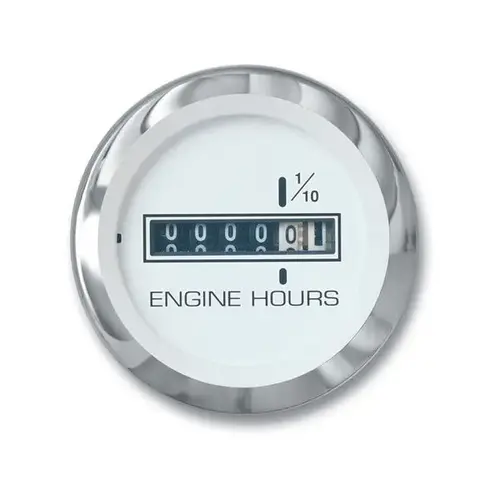 Lido Series Hourmeter White Lido Series Hourmeter White