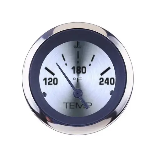 Sterling Series Water Temperature Gauge Spun Sterling Series Water Temperature Gauge Spun