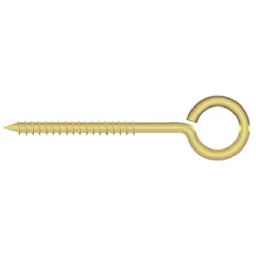 5/32 X 1 5/8" Brass Screw Eyes, 50-Pack 5/32 X 1 5/8" Brass Screw Eyes, 50-Pack