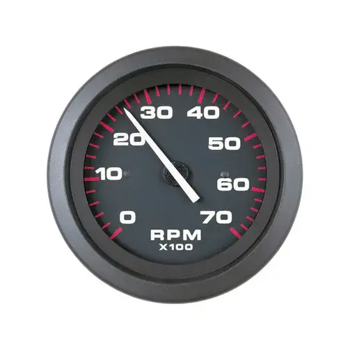 Amega Series Tachometer, 7000 rpm, O/B & 4-Stroke Gas Engines Black Amega Series Tachometer, 7000 rpm, O/B & 4-Stroke Gas Engines Black