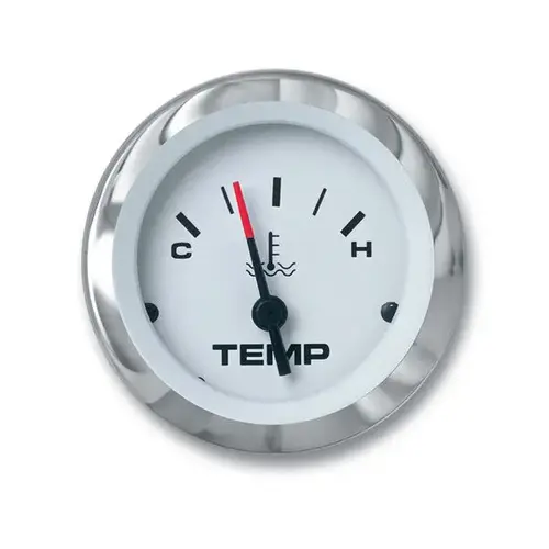 Lido Series Water Temperature Gauge Kit, Outboard White Lido Series Water Temperature Gauge Kit, Outboard White